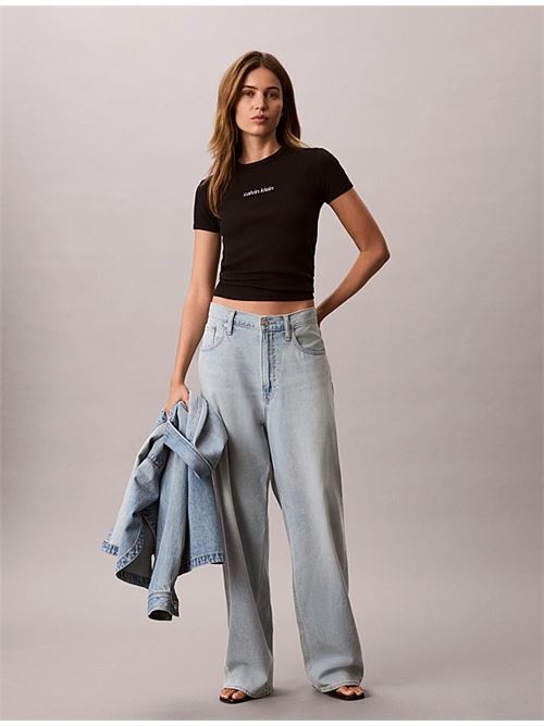 ss contur rib logo ringer tee CALVIN KLEIN JEANS | LV047G816GUB1